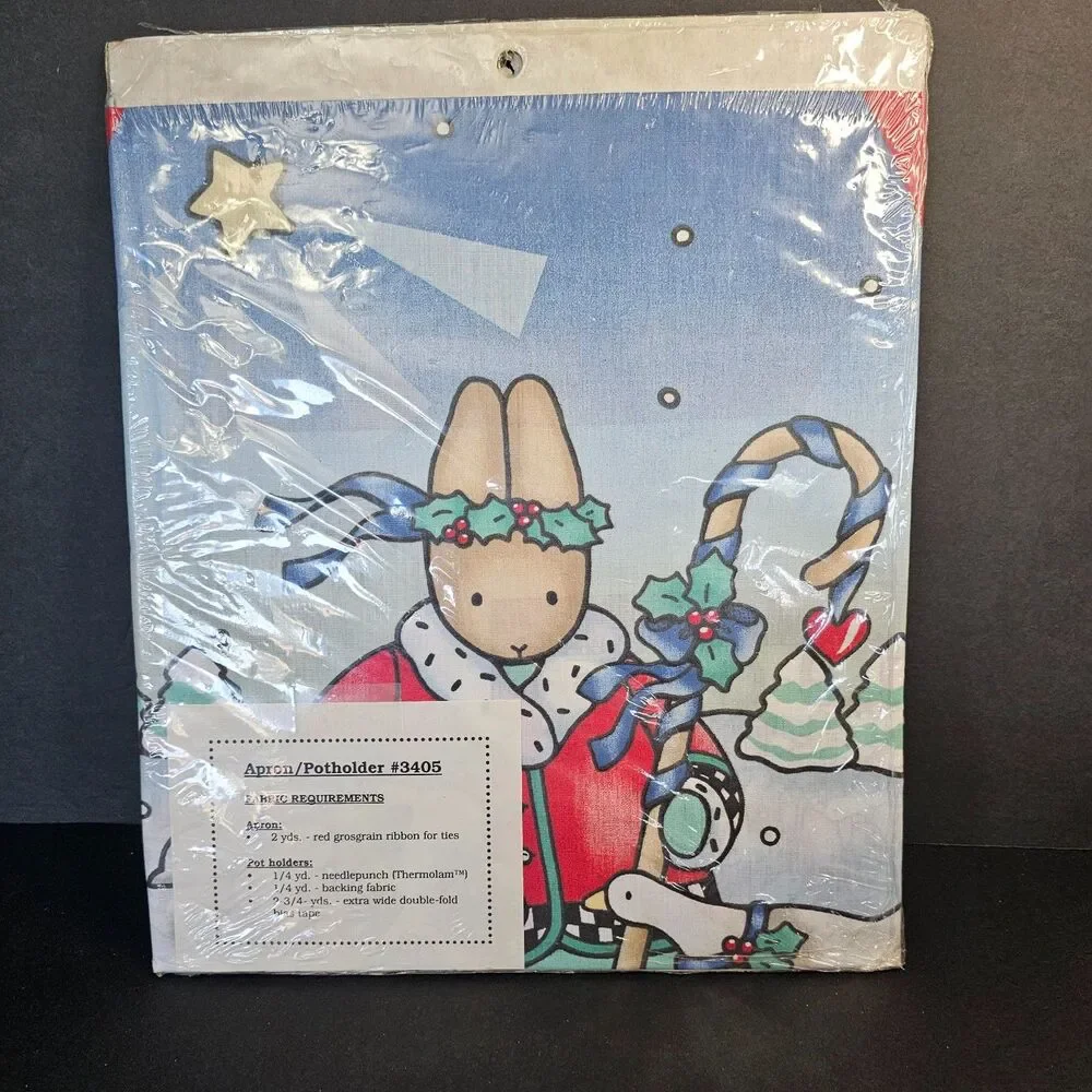 Daisy Kingdom Holiday Noel Collection Craft Kit Aprons and Placements Christmas
